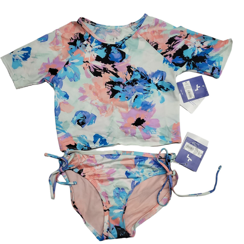 Floral Swim Set - Blue and Pink